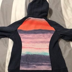 Lulu Lemon Navy Blue/Sunset Scuba Hoodie